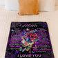 Rose I Loved You My Whole Life Mother Flannel Blanket For Cozy Bedroom Sofa Decor
