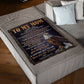 Eagle To My Mom You Are The World Flannel Blanket For Cozy Bedroom Sofa Decor