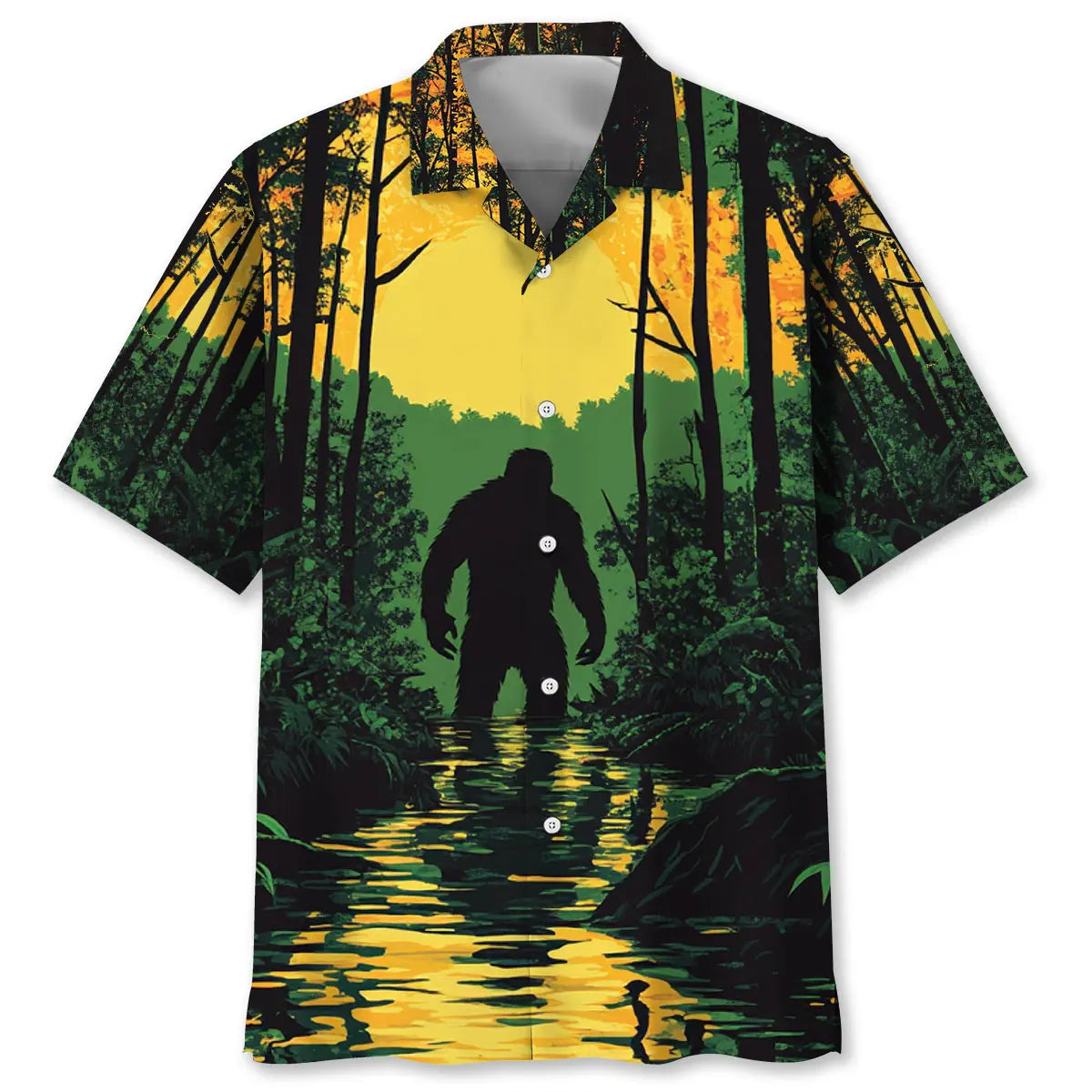 Respect Local Bigfoot Hawaiian Shirt For Tropical Holidays, Outdoor Gatherings, And Everyday Comfort