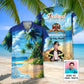 Retired Firefighter Custom Photo Face Hawaiian Shirt