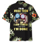 Retired HVAC Technician Hawaiian Shirt For Summer Vacation, Beach Travel, And Casual Wear