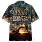 Retired Operator Excavator Hawaiian Shirt For Poolside Gathering, Vacation Cruise, And Beachside Style