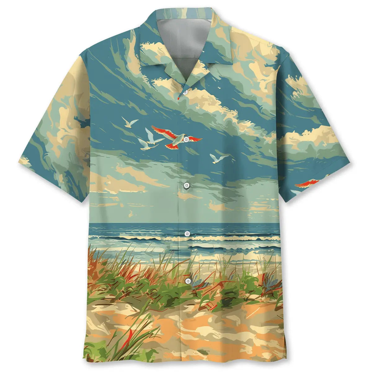 Retired Postal Service Hawaiian Shirt For Family Vacation, Relaxed Getaway, And Everyday Comfort