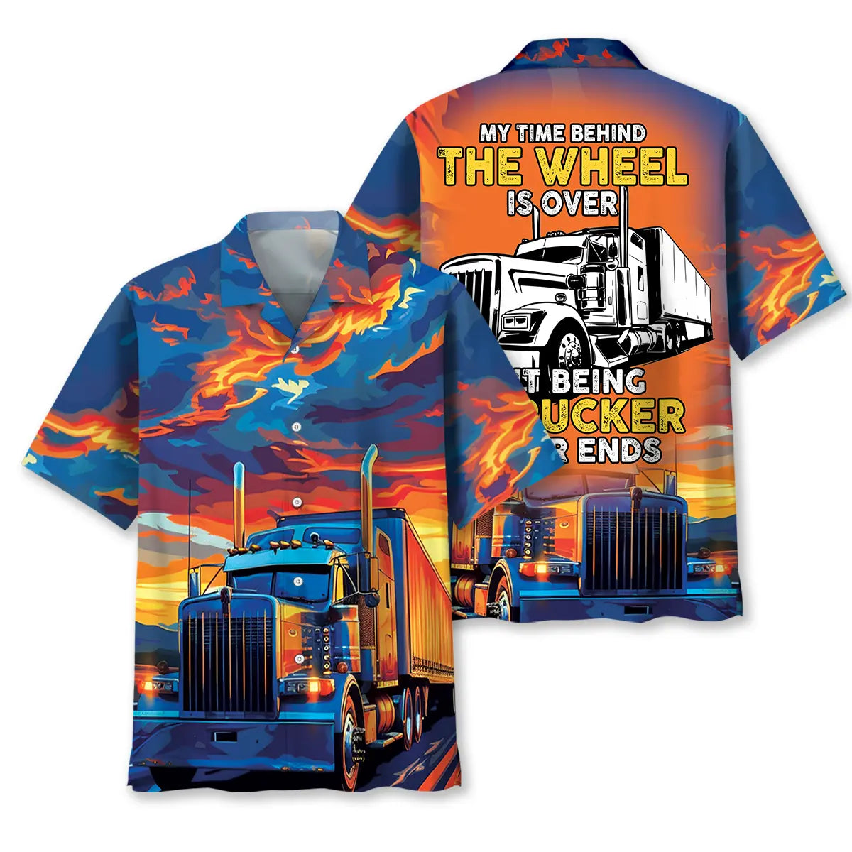 Retired Truck Driver Hawaiian Shirt For Warm Weather Outing And Casual Outdoor Style