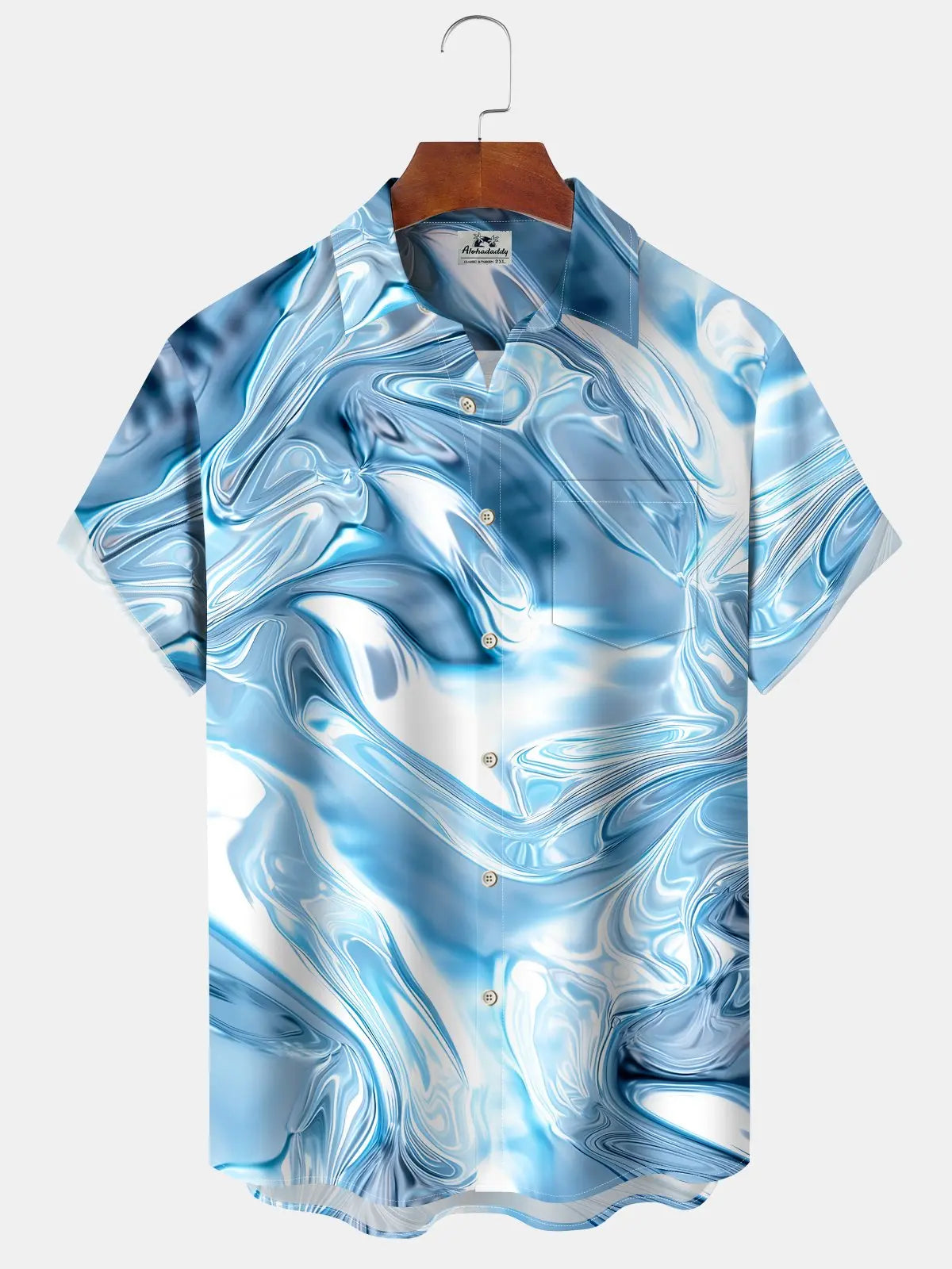 Psychedelic Retro Abstract Creative Gradient Hawaiian Shirt For Summer Vacation, Beach Travel, And Casual Wear