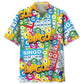 Retro Bingo Hawaiian Shirt For Tropical Holidays, Outdoor Gatherings, And Everyday Comfort