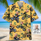 Hawaiian Shirt / Adults / S Retro Dirt Bike Funny Custom Photo Face Hawaiian Shirt