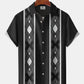 Retro Classic Geometric 60S Bowling Hawaiian Shirt For Sports Fans, Summer Outings, And Relaxed Vacation Wear
