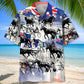 Retro Horse Harness Racing Hawaiian Shirt For Summer Vacation, Beach Travel, And Casual Wear