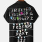 Retro Letters Light Friendship Hawaiian Shirt For Coastal Travel, Casual Events, And Comfortable Summer Wear
