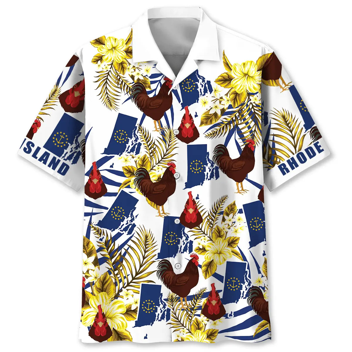 Rhode Island Proud Hawaiian Shirt For Beachside Event And Relaxed Resort Style