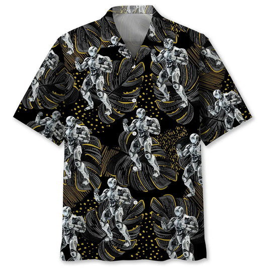Robot Fighter Hawaiian Shirt For Coastal Travel, Casual Events, And Comfortable Summer Wear