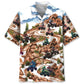 Rocky Mountain ATV Motocross Road Hawaiian Shirt For Coastal Travel, Casual Events, And Comfortable Summer Wear
