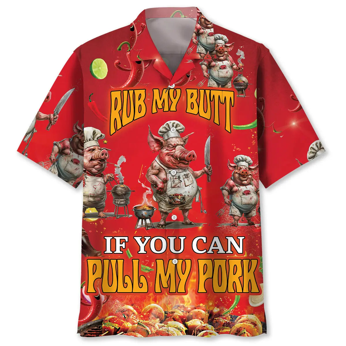 Barbecue Pitmaster Humor Hawaiian Shirt For Beachside Event, Beach Travel, And Weekend Wear