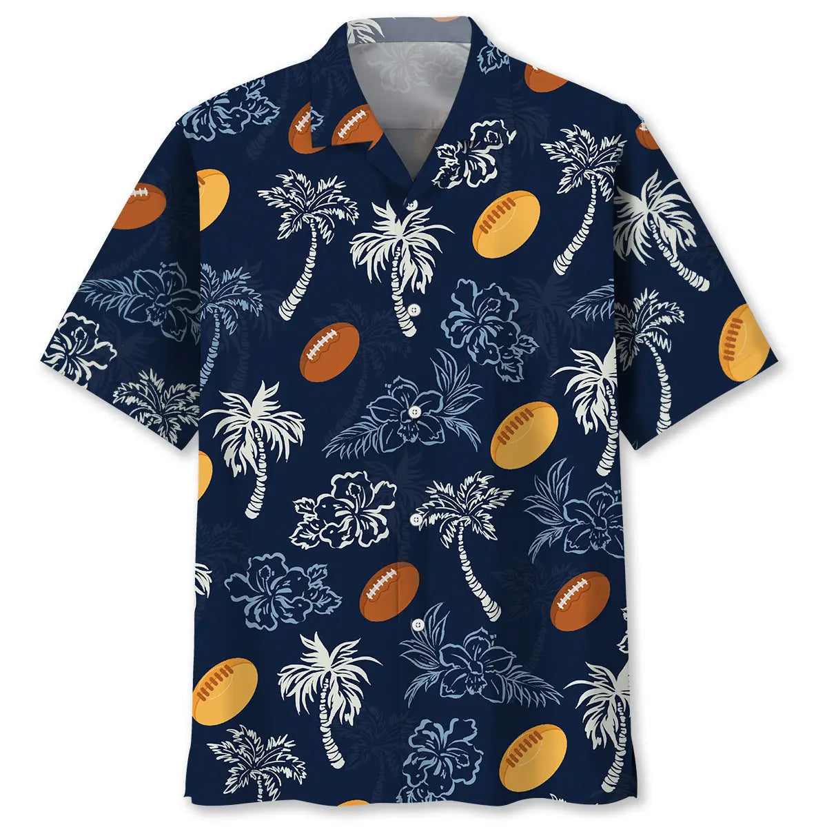 Rugby Blue Hibiscus Hawaiian Shirt For Island Getaway And Thoughtful Gifting