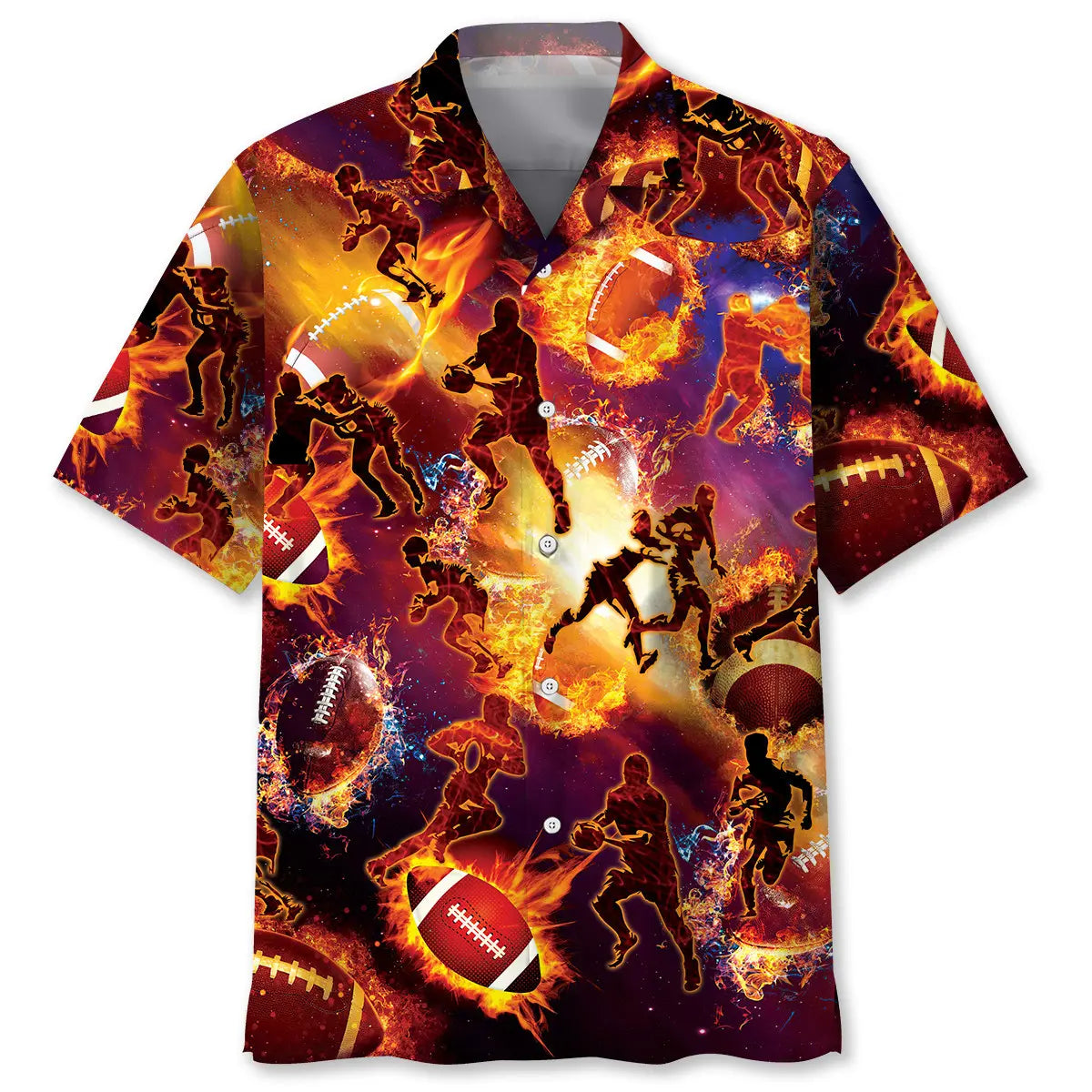 Rugby Fire Hawaiian Shirt For Beach Days, Weekend Events, And Thoughtful Gift Giving