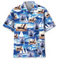 Sailboat Adventure Hawaiian Shirt For Island Vacations, Resort Wear, And Relaxed Seasonal Style