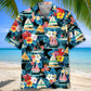 Floral Tropical Sailboat Hawaiian Shirt For Island Getaways, Outdoor Gatherings, And Comfortable Summer Wear