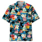 Floral Tropical Sailboat Hawaiian Shirt For Island Getaways, Outdoor Gatherings, And Comfortable Summer Wear
