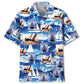 Vintage Sailing Hawaiian Shirt For Beach Days, Summer Outings, And Thoughtful Gift Giving