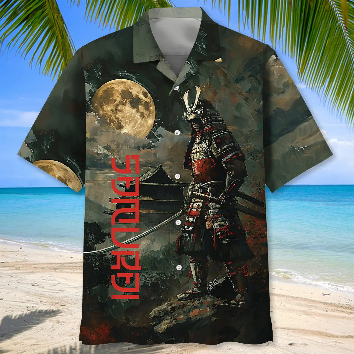Samurai Warrior Hawaiian Shirt For Mythic Art Lovers, Coastal Outings, And Thoughtful Gift Giving