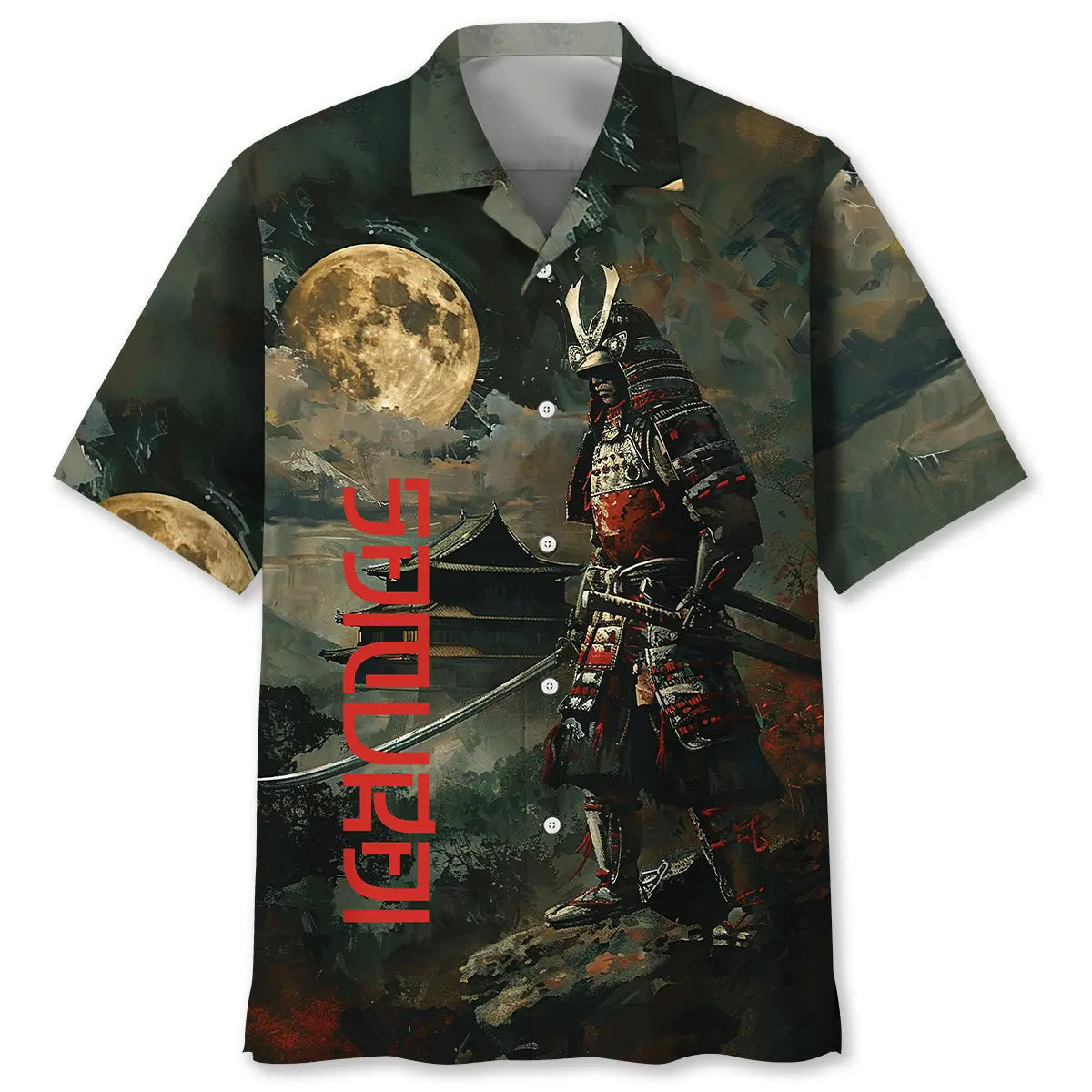 Samurai Warrior Hawaiian Shirt For Mythic Art Lovers, Coastal Outings, And Thoughtful Gift Giving