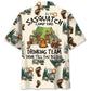 Sasquatch Campfire Crew Hawaiian Shirt For Family Vacation And Beachside Style