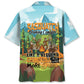Funny Sasquatch Campfire Hawaiian Shirt For Resort Trips, Coastal Parties, And Warm Weather Style