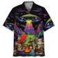 Sasquatch Night Camp Fire Gathering Hawaiian Shirt For Resort Escape And Vacation Style