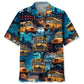 Halloween School Bus Hawaiian Shirt For Resort Trips, Coastal Parties, And Warm Weather Style