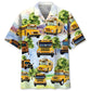 School Bus Hawaiian Shirt For Island Vacations, Resort Wear, And Relaxed Seasonal Style