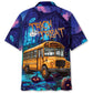 School Bus Trick Or Treat Hawaiian Shirt