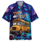 Hawaiian Shirt / Adults / S School Bus Trick Or Treat Hawaiian Shirt