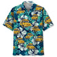 Tropical School Bus Hawaiian Shirt For Resort Trips, Coastal Parties, And Warm Weather Style