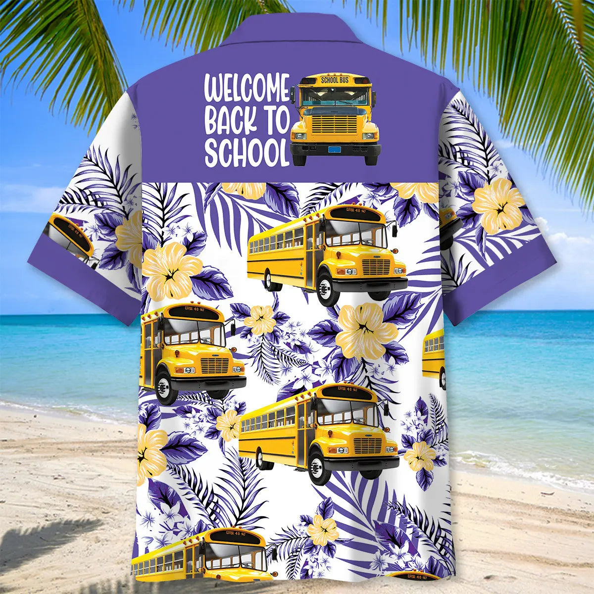 School Bus Welcome Back To School Hawaiian Shirt For Coastal Adventure And Seasonal Wardrobe