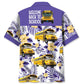 School Bus Welcome Back To School Hawaiian Shirt For Relaxed Getaway, Casual Weekend, And Resort Wear