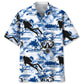 Scuba Diving Blue Nature Hawaiian Shirt For Resort Trips, Coastal Parties, And Warm Weather Style