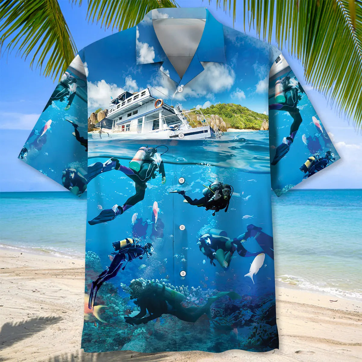 Scuba Diving Cruise Vacation Hawaiian Shirt For Beach Days, Summer Outings, And Thoughtful Gift Giving