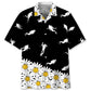 Floral Scuba Diving Daisy Hawaiian Shirt For Active Holidays, Resort Trips, And Warm Weather Gatherings