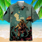 Scuba Diving Gray Hawaiian Shirt For Active Holidays, Resort Trips, And Warm Weather Gatherings