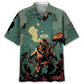 Scuba Diving Gray Hawaiian Shirt For Active Holidays, Resort Trips, And Warm Weather Gatherings
