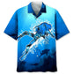 Scuba Diving Beach Hawaiian Shirt For Outdoor Adventures, Coastal Travel, And Comfortable Casual Style