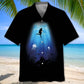 Scuba Diving Light Hawaiian Shirt For Summer Vacation, Beach Travel, And Casual Wear