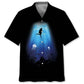 Scuba Diving Light Hawaiian Shirt For Summer Vacation, Beach Travel, And Casual Wear