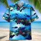 Scuba Diving Light Ocean Hawaiian Shirt For Beach Days, Summer Outings, And Thoughtful Gift Giving