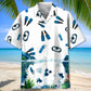 Scuba Diving Hawaiian Shirt For Summer Vacation, Beach Travel, And Casual Wear