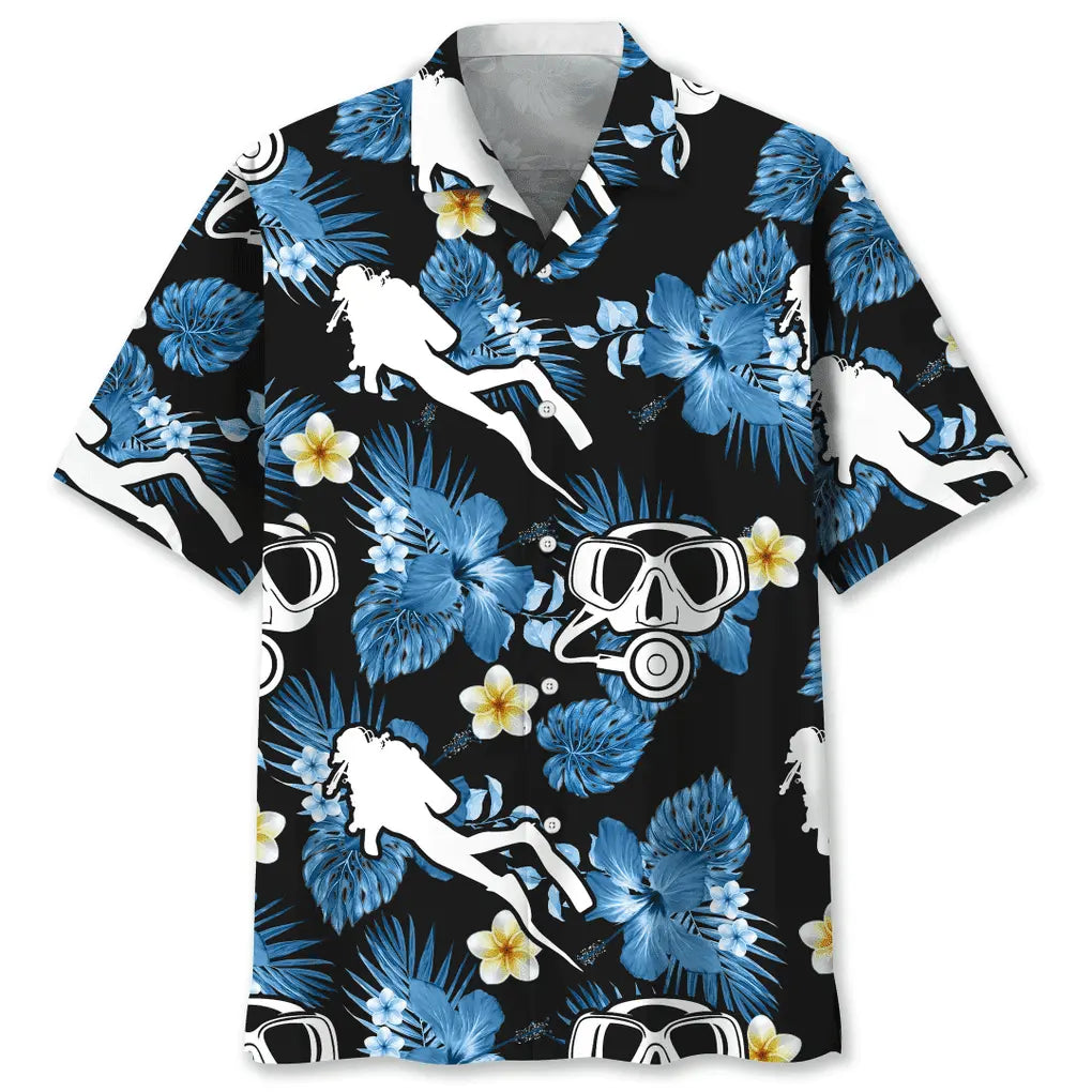 Scuba Diving Nature Hawaiian Shirt For Beach Days, Weekend Events, And Thoughtful Gift Giving