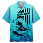 Scuba Diving Ocean Hawaiian Shirt For Coastal Travel, Casual Events, And Comfortable Summer Wear