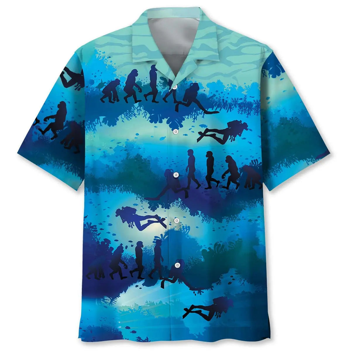 Scuba Diving Revolution Hawaiian Shirt For Outdoor Adventures, Coastal Travel, And Comfortable Casual Style