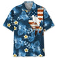 American Tropical Scuba Diving Blue Hawaiian Shirt For Tropical Holidays, Outdoor Gatherings, And Everyday Comfort